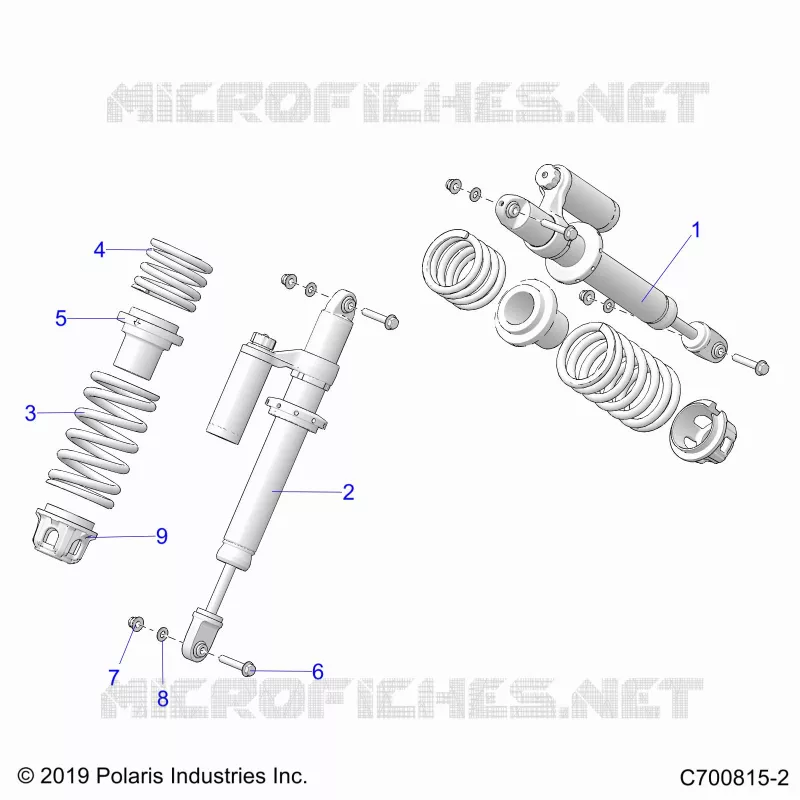 SUSPENSION, AMORTISSEUR AVANT MOUNTING