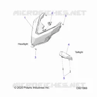 ELECTRICITE, HEADLIGHT AND TAILLIGHT