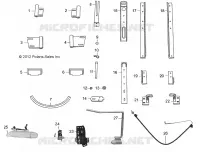 PORTES RIGIDES REPLACEMENT HARDWARE (BUILT 9/02/13 AND AFTER)
