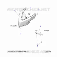 ELECTRICITE, HEADLIGHT AND TAILLIGHT