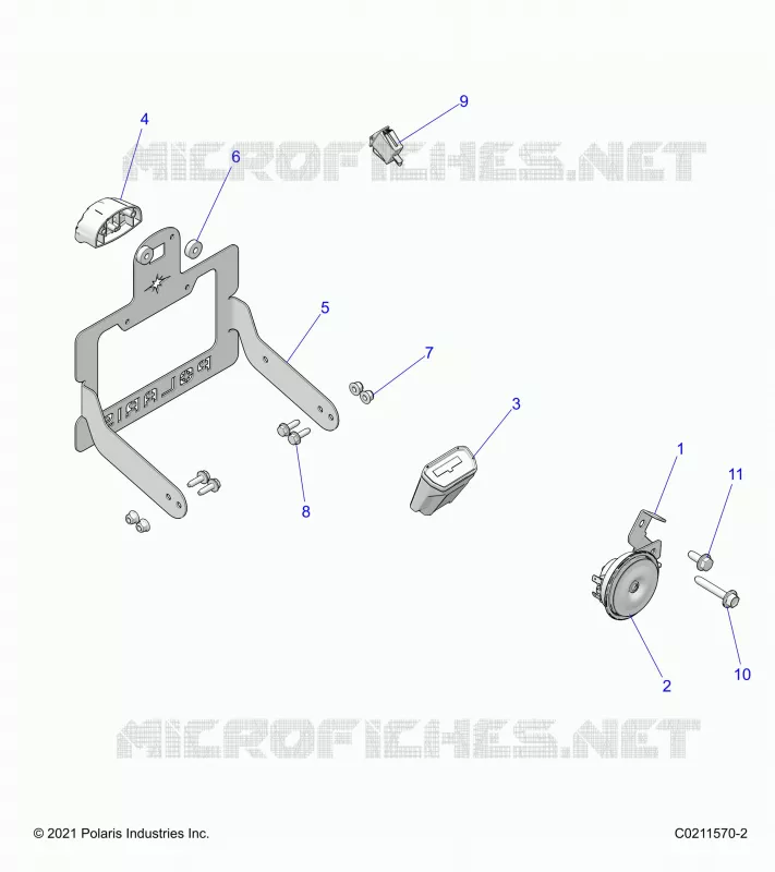ELECTRICITE, HORN AND LICENSE PLATE LIGHT