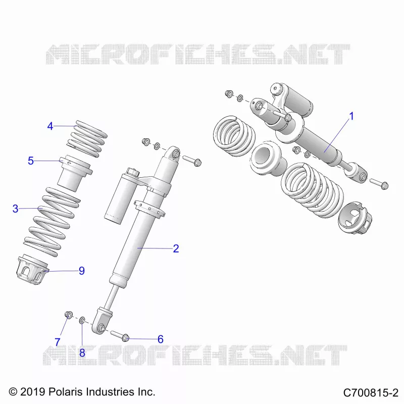 SUSPENSION, AMORTISSEUR AVANT MOUNTING