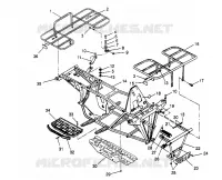 PARE CHOCS / PORTE PAQUET MOUNTING  2X4 300 W957530 (4930053005A007)