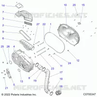 SYSTÃˆME DE TRANSMISSION, CLUTCH COVER AND DUCTING