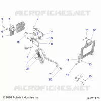 ELECTRICITE, HORN AND LICENSE PLATE BRACKET