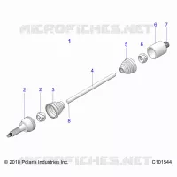 DRIVE TRAIN, DRIVE ARBRE DE TRANSMISSION ARRIERE