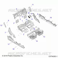 CARROSSERIE ARRIERE CLOSEOFF, FENDERS AND FLOOR