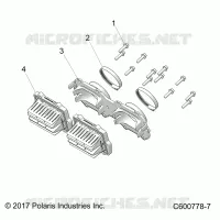 ENGINE, REED VALVE AND CORPS DE PAPILON ADAPTOR