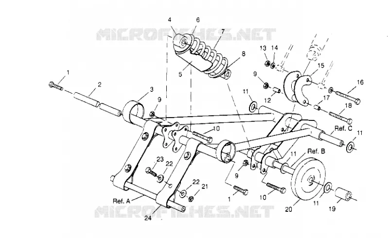 BRAS DE SUSPENSION AVANT SPORT TOURING 0950243 AND  EUROPEAN SPORT TOURING (4928822882C002)