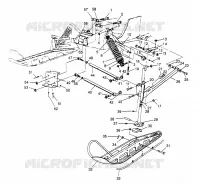 SUSPENSION AVANT AND SKI 500 CARB 0962764 (4931873187A013)