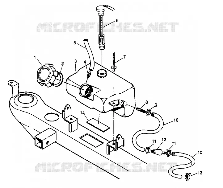 RESERVOIR D'HUILE ASSEMBLY 4x4 300 W958130 (4930183018A013)