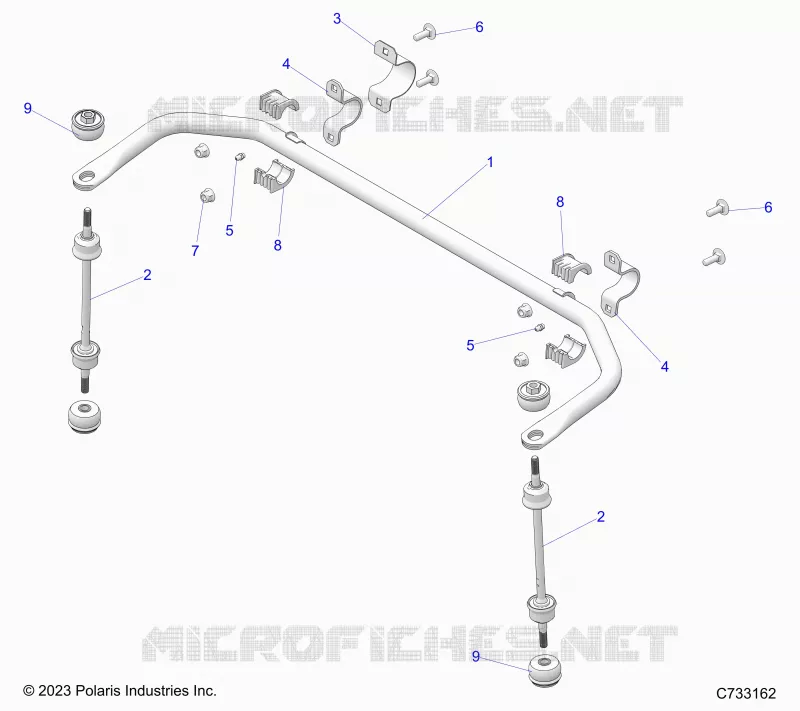 SUSPENSION, BARRE STABILISATRICE REAR