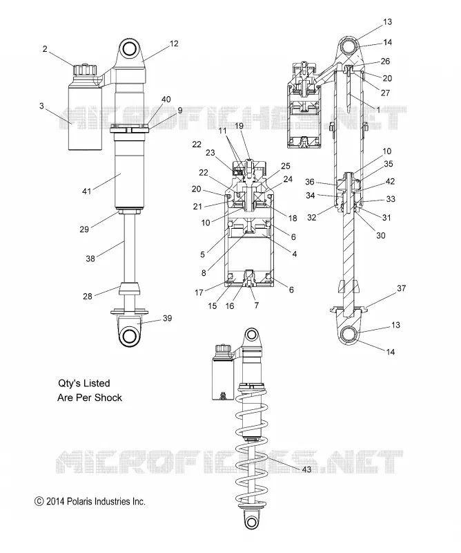 SUSPENSION, AMORTISSEUR IFS (7044120)