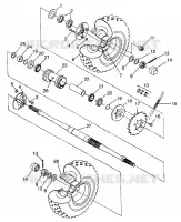 PONT ARRIERE Magnum 6X6 W97AE42A and Swedish Magnum 6X6 S97AE42E (4940754075D001)