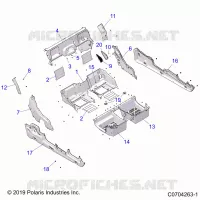 CARROSSERIE ARRIERE CLOSEOFF, FENDERS AND FLOOR