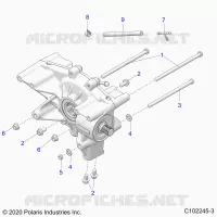 SYSTÃˆME DE TRANSMISSION, REAR GEARCASE MOUNTING