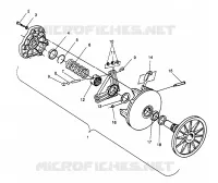 EMBRAYAGE DE TRANSMISSION WIDETRAK GT 0962061 AND EUROPEAN WIDETRAK GT E962061 (4931623162C001)