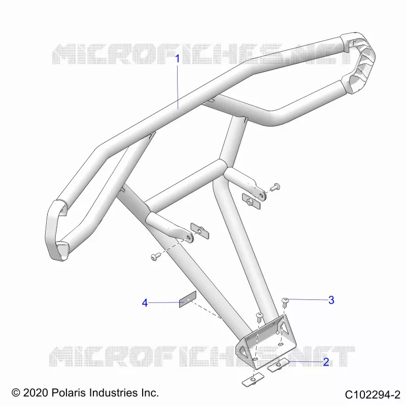 CARROSSERIE ARRIERE BUMPER, TRAIL