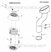 PRISE D'AIR/CONDUIT D'ADMISSION (SL700/DELUXE) SL 700 B974071 and SL 700 D (4940874087B009)