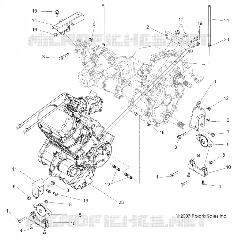 MOTEUR, SUPPORT TRANSMISSION