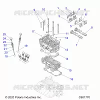 ENGINE, CYLINDER/CULASSE ASM.