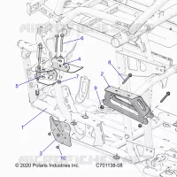CHASSIS, MOTEUR AND REAR DRIVELINE MOUNTING