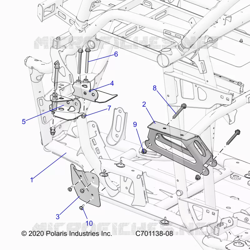 CHASSIS, MOTEUR AND REAR DRIVELINE MOUNTING