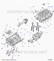 ENGINE, CRANKCASE AND VILEBREQUIN