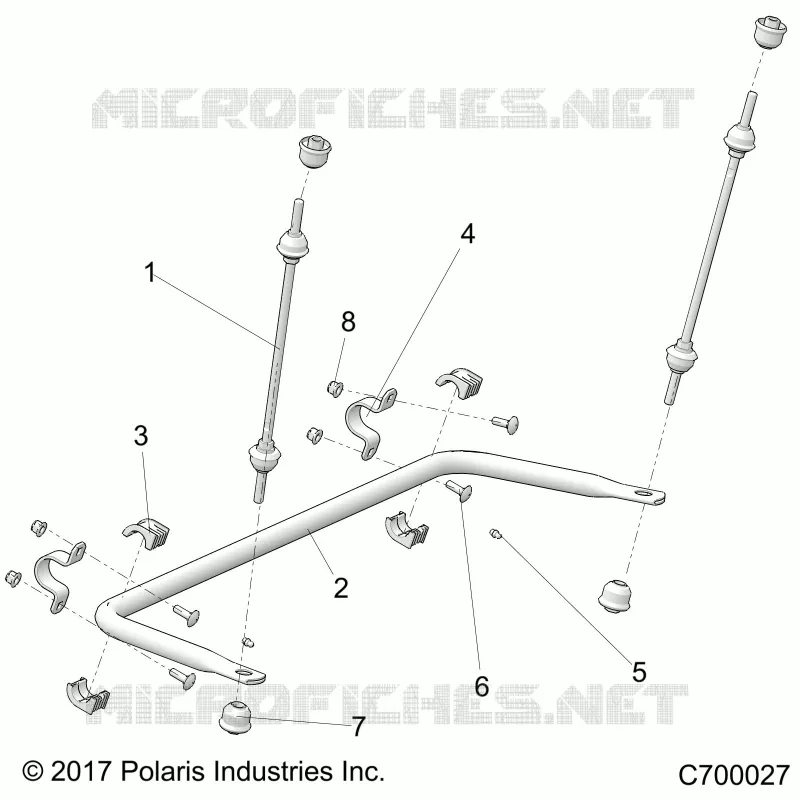 SUSPENSION, REAR BARRE STABILISATRICE