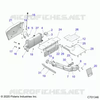 ENGINE, ECHAPPEMENT -Z23N4V99AL/BL/AR/BR (C701346)