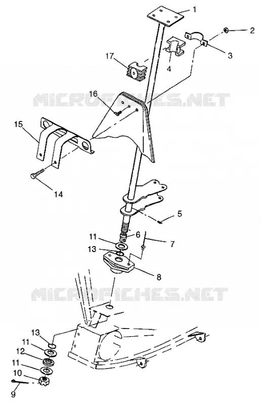 COLONNE DE DIRECTION Magnum 4X4 W97AC42A, Swedish Magnum 4X4 S97AC42E and Norwegia (4940834083B008)