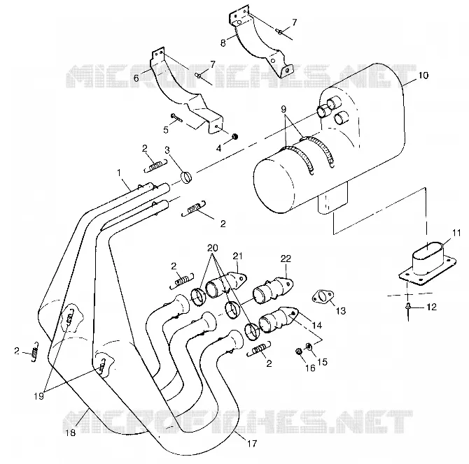 ECHAPPEMENT 600 XCR 0985677 (4943164316C003)