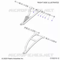 SUSPENSION AVANT A-ARM, MOUNTING