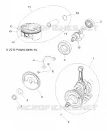 MOTEUR, VILEBREQUIN, PISTON AND BALANCE SHAFT