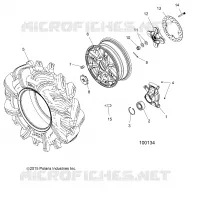 ROUES, REAR AND HUB