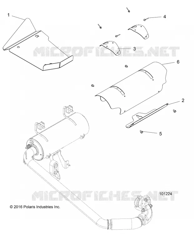 ENGINE, ECHAPPEMENT, SHIELDS