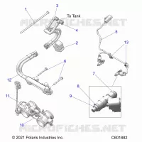 SYSTÃˆME D'ALIMENTATION, RAIL, LINES AND THROTTLE BODY