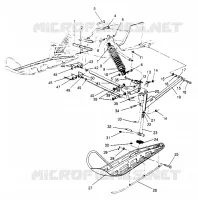 SUSPENSION AVANT AND SKI WIDETRAK LX 0952064 AND  EUROPEAN WIDETRAK LX E952 (4928942894B002)