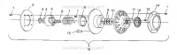 EMBRAYAGE DE TRANSMISSION 500 0972764,  EUROPEAN 500 E972764, 500 SKS 0972564,  EUROPEA (4938393839C009)