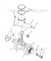 VILEBREQUIN AND PISTON ASSEMBLY BIG BOSS 4X6 (4919801980038A)