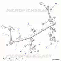 SUSPENSION, FRONT BARRE STABILISATRICE- Z23NAK99A/99B (C701006-3)