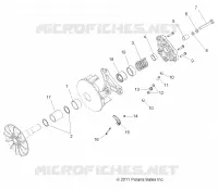 SYSTEME DE TRANSMISSION, PRIMARY CLUTCH
