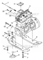 SUPPORT MOTEUR SL 700 B974071, Intl. SL 700 I974071, SL 700 Deluxe B974072 (4940874087B003)