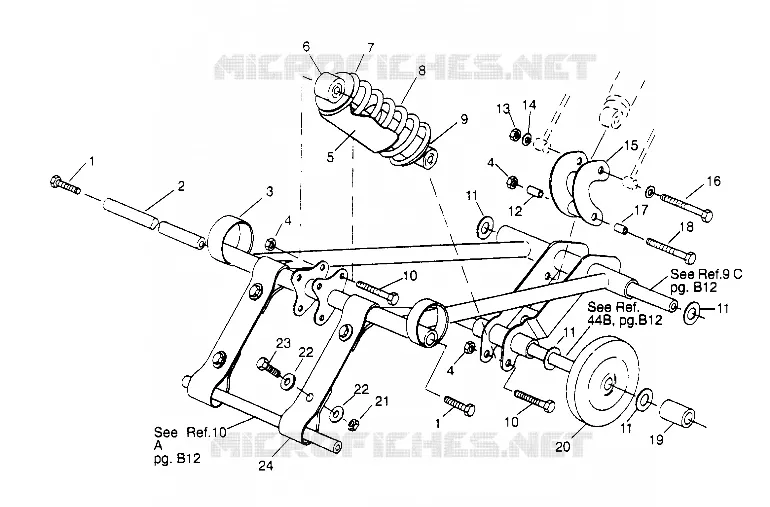 BRAS DE SUSPENSION AVANT STORM 0950782, STORM SKS 0950582,  EURO STORM E95 (4929012901B013)