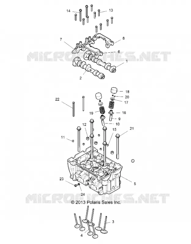 CYLINDRE HEAD AND VALVES