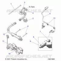 SYSTÃˆME D'ALIMENTATION, RAIL, LINES AND THROTTLE BODY