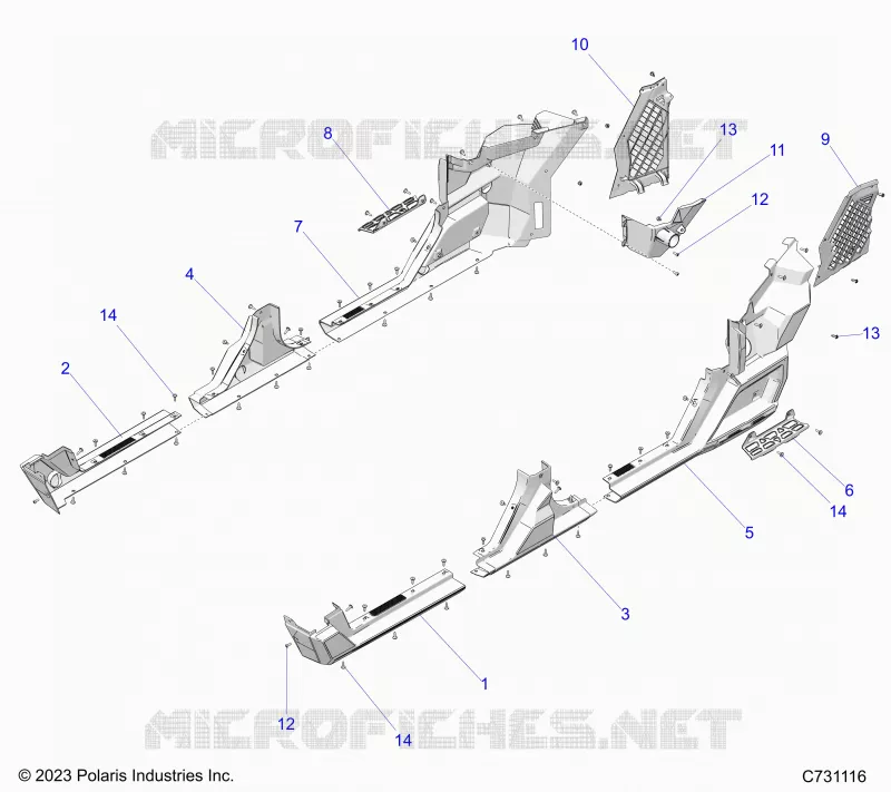 CARROSSERIE ARRIERE FENDERS AND ROCKERS