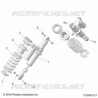 SUSPENSION, REAR SUPPORT AMORTISSEUR 