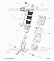 SUSPENSION, AMORTISSEUR AVANT MOUNTING, STANDARD/PREMIUM