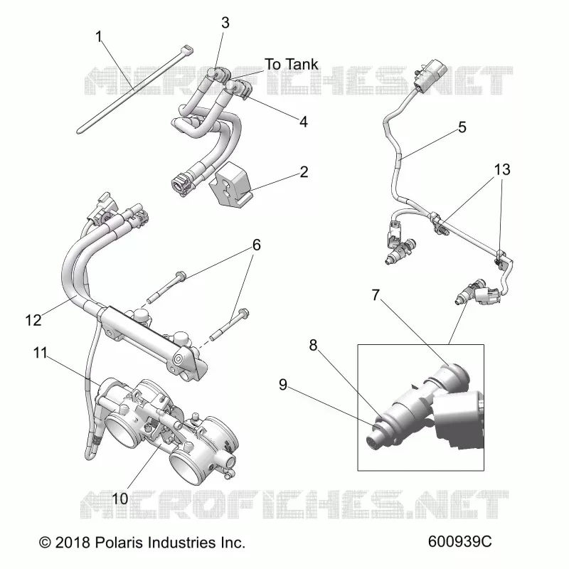 SYSTÃˆME D'ALIMENTATION, RAIL, LINES AND THROTTLE BODY